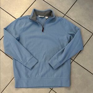 Lands' End Men’s Long Sleeve Quarter Zip Sweater